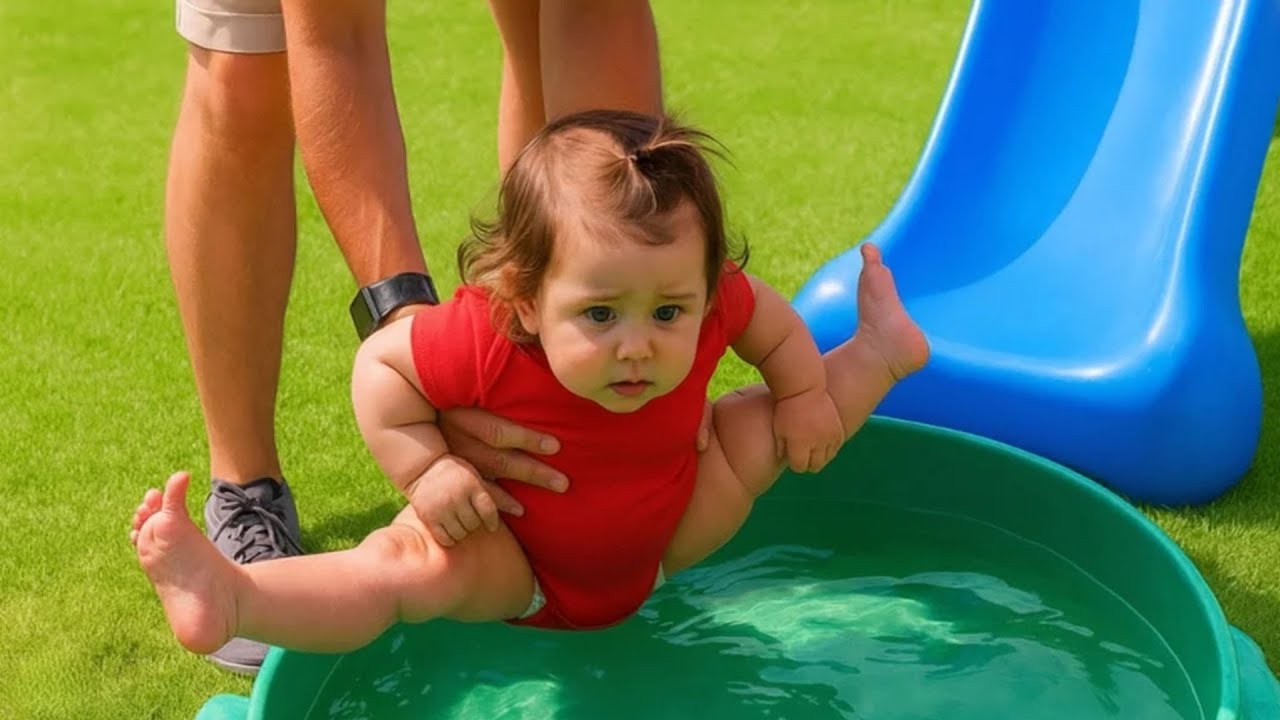 Funny Baby's Reaction On The Ground - Family Summer Time - Funny Baby Videos