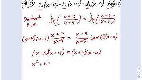 SM3.06.57 - Solving Logarithmic Equation by Condensing Logs