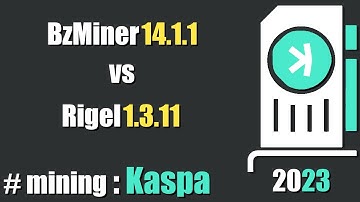 QUICK LOOK: BzMiner 14.1.1 vs Rigel 1.3.11 - mining #Kaspa