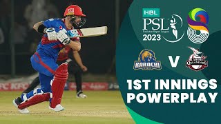 1st Innings Powerplay | Karachi Kings vs Lahore Qalandars | Match 8 | HBL PSL 8 | MI2T