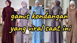 model gamis brokat modern 2024 hijab untuk kondangan,pernikahan, pengajian✨trend busana viral 2024