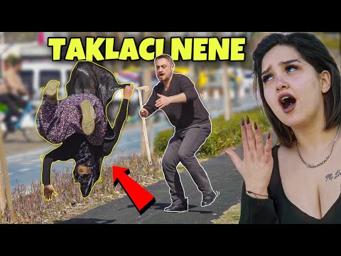 TEYZE KILIĞINDA TAKLA ATMA ŞAKASI !(%100 TROLL )- SOSYAL DENEY