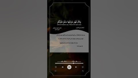 سورة الزمر للقارئ شريف مصطفى