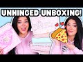 Unhinged plouise unboxing  4 boxes of cute makeup