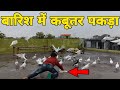 बारिश में कबूतर पकड़ा जिसका था उसको दे दिया !! By Hind Kabutar Group