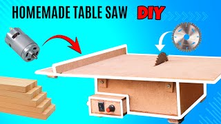 How to make a mini table saw || diy table saw with 775 DC Motor || Homemade Table saw