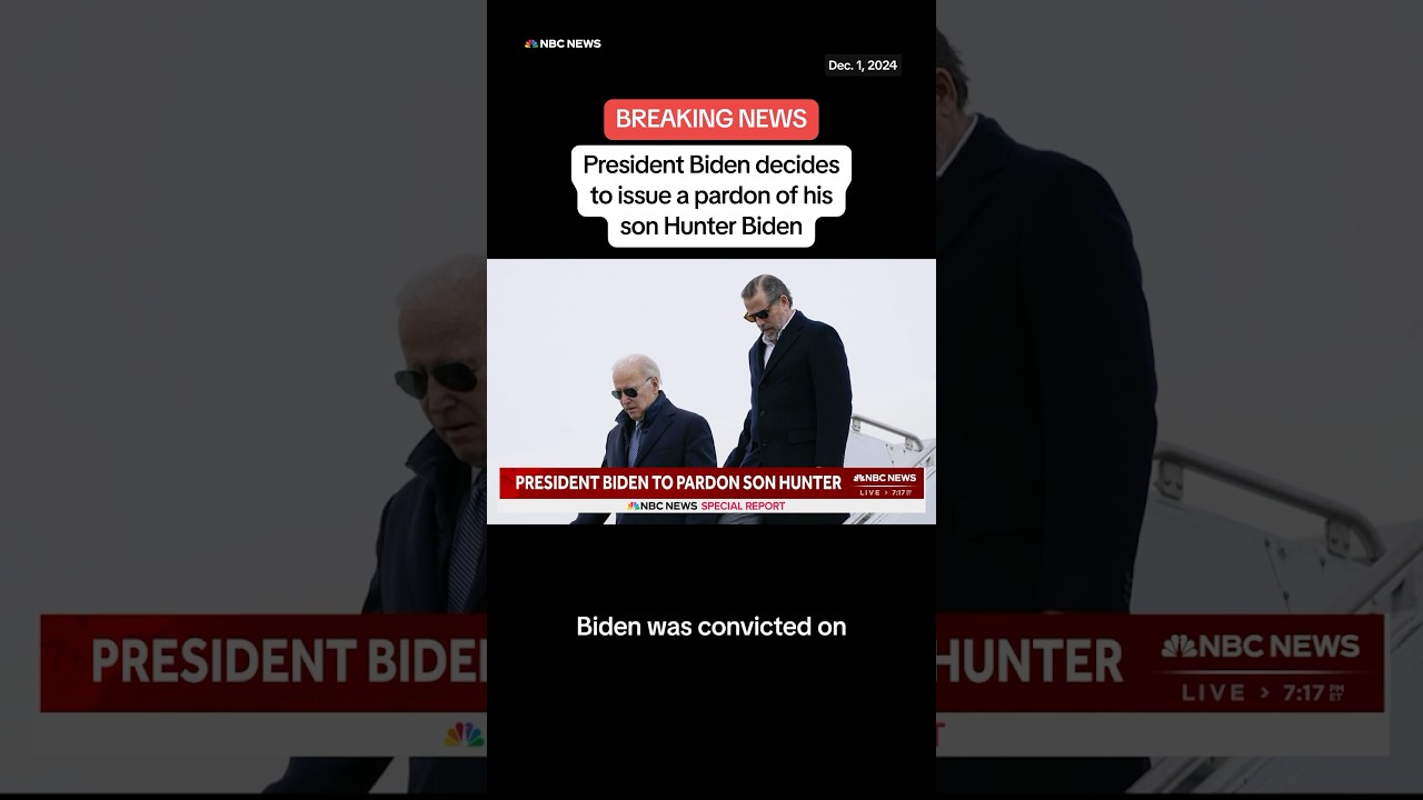 President Biden issued a pardon for his son Hunter Biden, according to a senior White House official