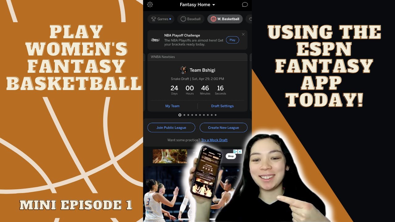 How to Set up your Women’s Fantasy Basketball League on the ESPN Fantasy App Tutorial 1 YouTube