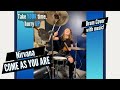 Nirvana  come as you are drum cover  drummer cam performed live by female drummer lauren young