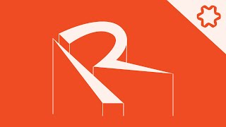 custom letter R Logo Design Without Font Logo - Adobe illustrator tutorial for beginners