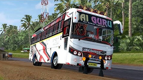 JAIGURU Kerala Bus Mod In Bus Simulator Indonesia - Bussid Bus Mod - Bussid Car Mod - Bussid