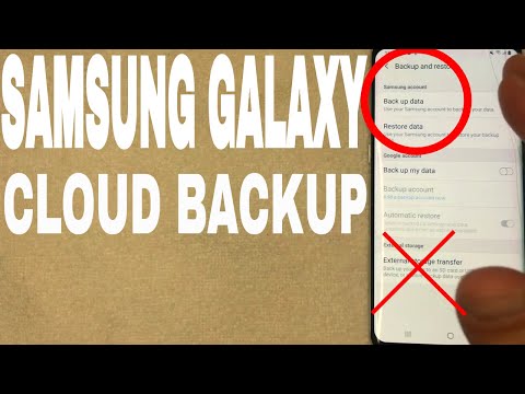 ✅ How To Backup Samsung Galaxy Phone To The Cloud 🔴