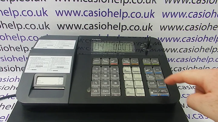 How To Program A Single Item Cash Sale Button Casio SE-G1 / SE-S700 / SM-T273 / PCR-T273