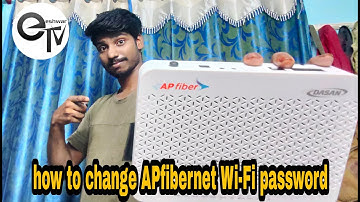 How to change wifi password || ap fiber || wifi password in tv 2020 || Eswar Surya ||