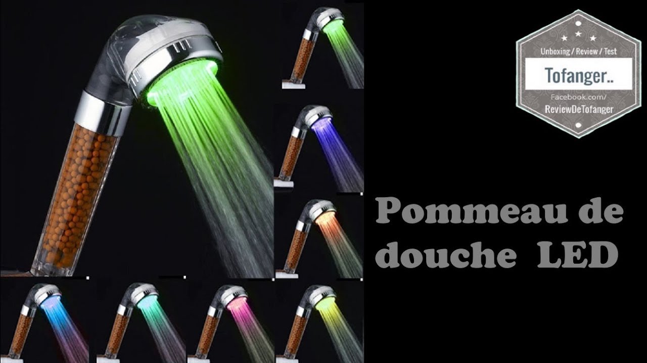 Le Pommeau De Douche Led Spa Youtube