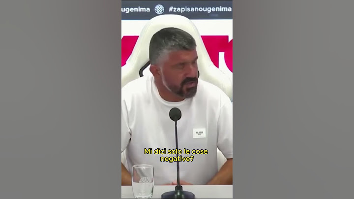 Gennaro Gattuso litiga con un giornalista in conferenza stampa... #hajduksplit #gattuso #calcio