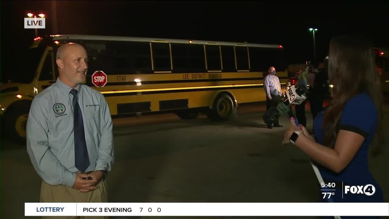 Lee Schools Superintendent greets bus drivers on first day of school ...