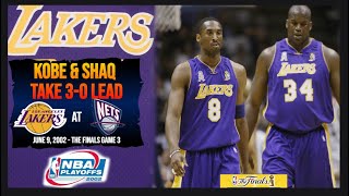 2002 Nba Finals Game 3 - Kobe & Shaq Highlights- New Jersey Nets At Los Angeles Lakers
