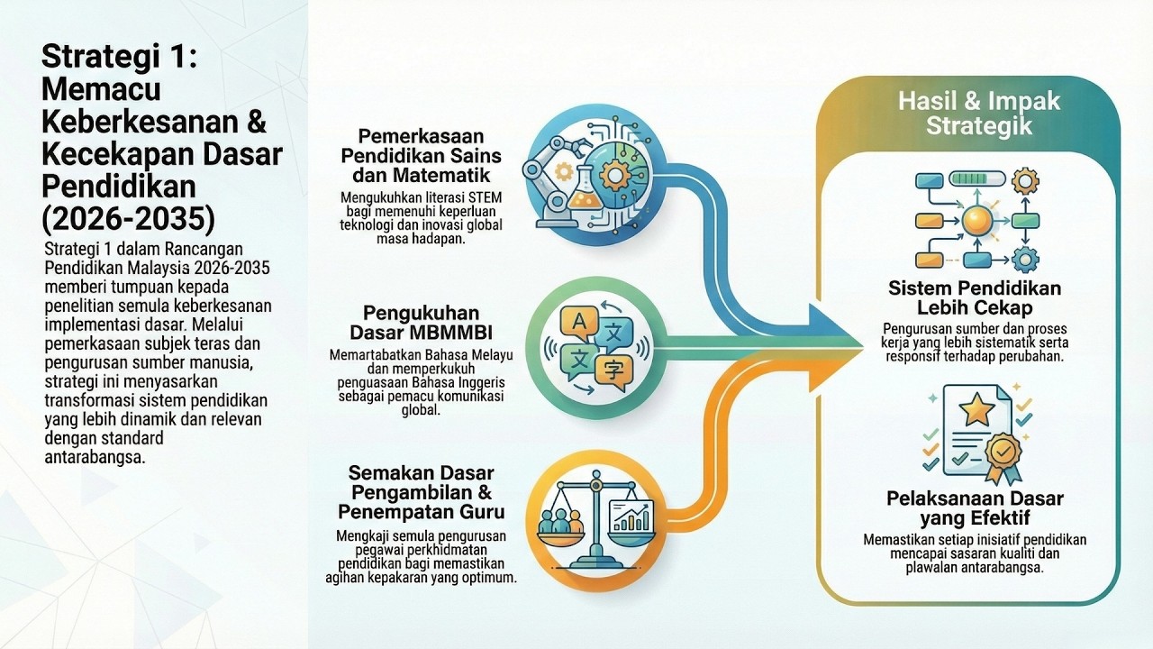 Strategi 1: Tiga Inisiatif Utama Transformasi Pendidikan (STEM, MBMBI & Guru)