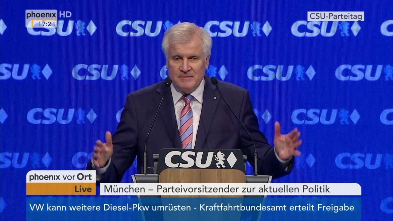 CSU-Parteitag: Rede von Parteichef Horst Seehofer am 04.11.2016