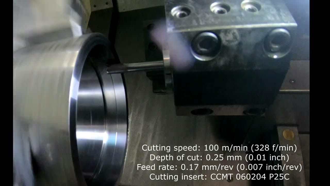 Vibrations of 8 mm carbide tool in machining E08K SCLCR 06 R YouTube