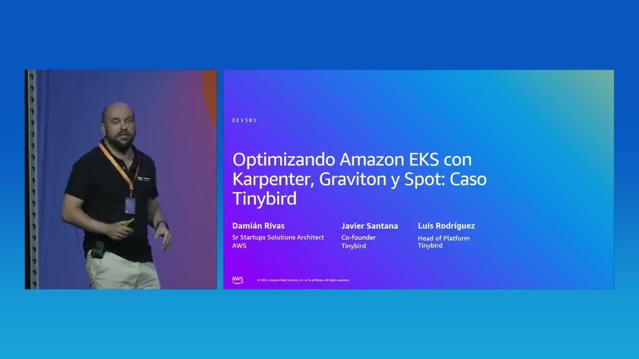 AWS Summit Madrid 2025 - Optimizando Amazon EKS con Karpenter, Graviton y Spot: Caso Tinybird