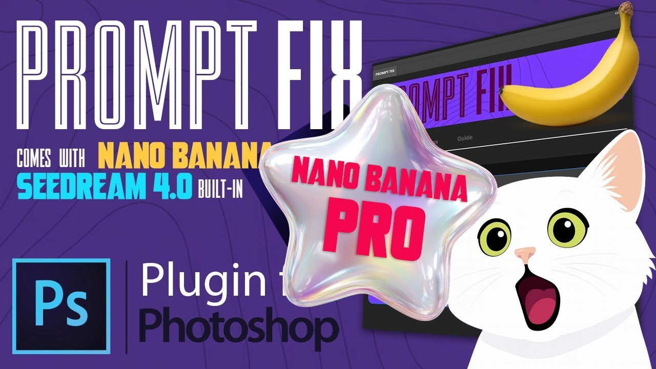 NEW: Nano Banana PRO + Seedream 4.0 : The Ultimate AI Plugin for Photoshop (Prompt Fix)