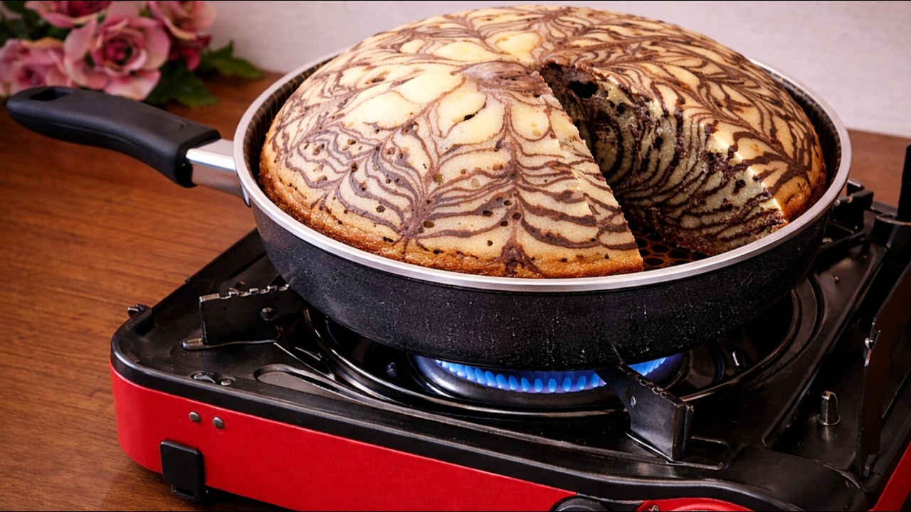 Без духовки! Простой торт «Зебра» 🍰 — Воздушный, быстрый и ставший вирусным рецепт