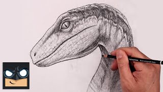 how to draw blue raptor jurassic world