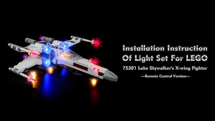 Light Kit LEGO UCS X-Wing Unboxing, Installation & Review Star Wars 75355.  Lightailing LED 