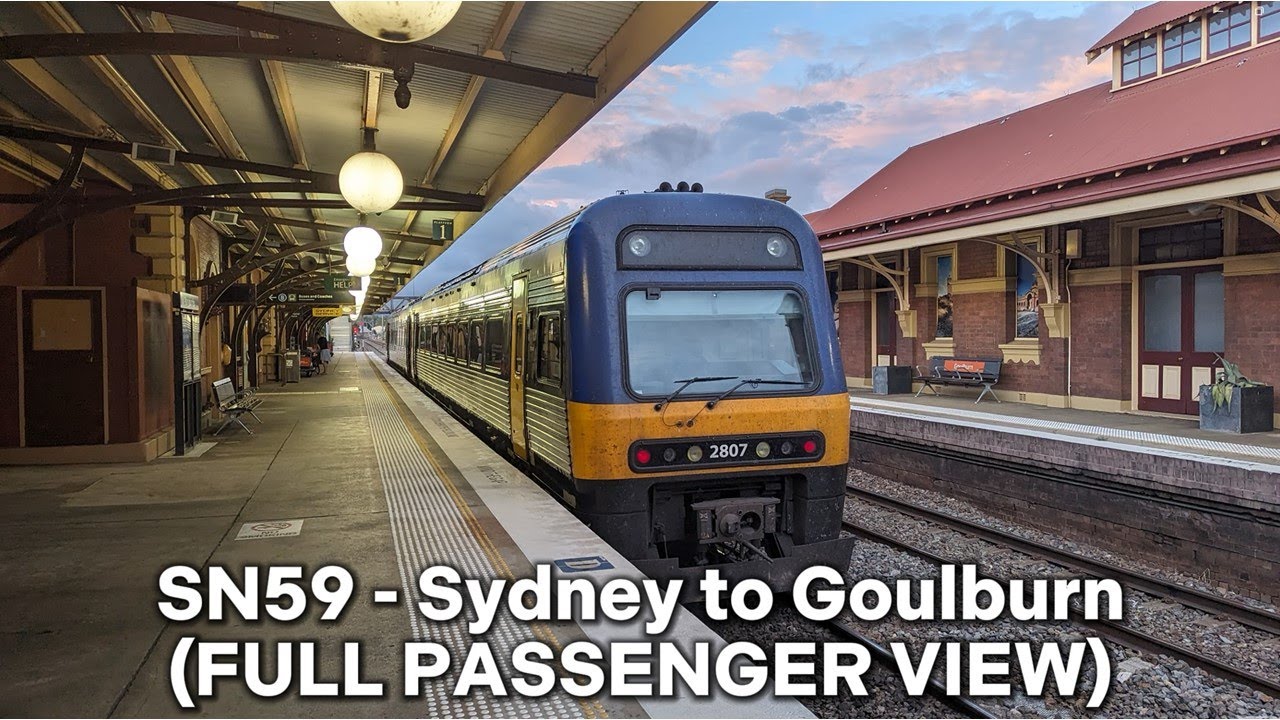 Sydney to Goulburn by Train - FULL PASSENGER VIEW