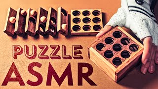 ASMR Solving this WOODEN Cube PUZZLE 😴No Talking