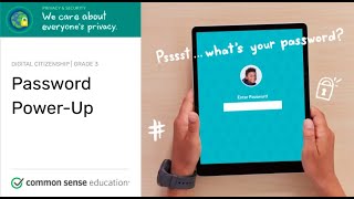Grade 3 Digital Citizenship lesson 2: Password Power Up