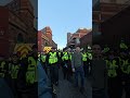 Marched away again at Sheffield protest#SheffieldProtest #UKNews #PoliceUpdates #TrendingNow