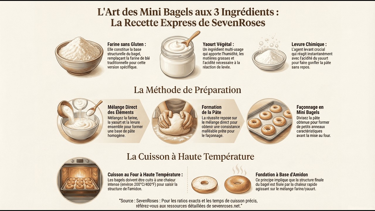 🥯 Mini Bagels Express 👨‍🍳 RECETTES 3 INGRÉDIENTS