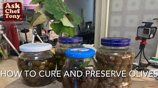 How to cure and preserve olives