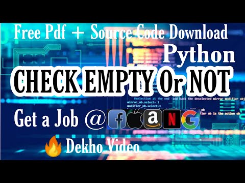 CHECK EMPTY OR NOT : PYTHON TUTORIAL 19 #tiktokgirls #trending
