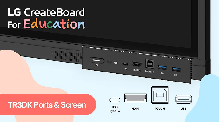 [LG CreateBoard] 1. Getting to know your New Createboard - TR3DK Ports & Screen