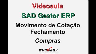 Movimento De Cotações - Fechamento - Compras