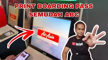 Print boarding pass dan tag bagasi AirAsia di airport