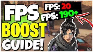 HOW TO BOOST FPS! GET INSANE PERFORMANCE!  | Boost FPS Guide | Apex Legends Season 8
