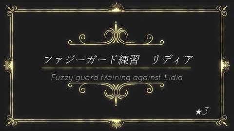 [Fuzzy Guard Training]Lidia★3