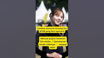 Fakta menarik tentang Zee yg ikut upacara Viral lantaran #zeejkt48 #faktaartis #artis