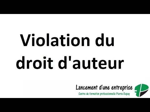 Vidéo: Serait-ce une violation du droit d'auteur ?