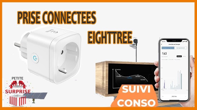 Prise Connectée WiFi (Type F), Prise Intelligente EIGHTREE