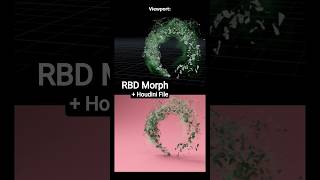 Houdini RBD Morph FX: Viewport → Render