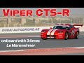 Onboard in the viper gtsr with andr lotterer at dubai autodrome