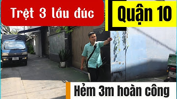 Quận 10 khu cư xá Bắc Hải // hẻm rộng trệt 3 lầu nhà mới