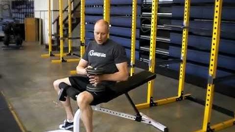 1 Arm Dumbbell Bench Press on low incline