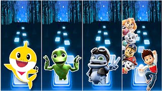 Baby Shark 🦈 - Alien Dance Dame Tu Cosita - Crazy Frog 🐸 - Paw Patrol - Tiles Hop Edm Rush